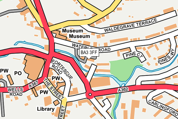 BA3 3FF map - OS OpenMap – Local (Ordnance Survey)