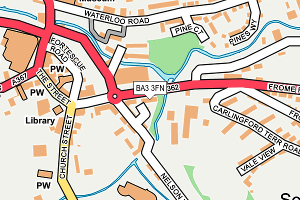 BA3 3FN map - OS OpenMap – Local (Ordnance Survey)