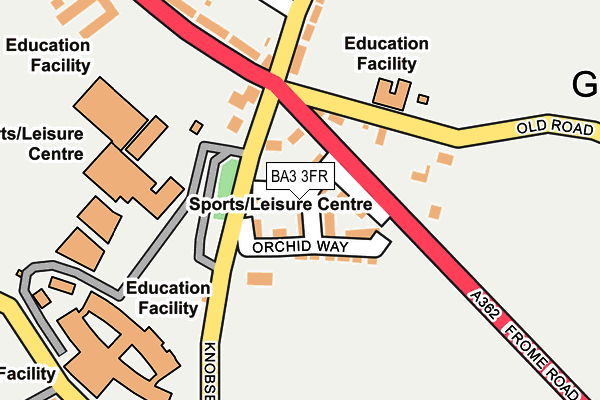 BA3 3FR map - OS OpenMap – Local (Ordnance Survey)