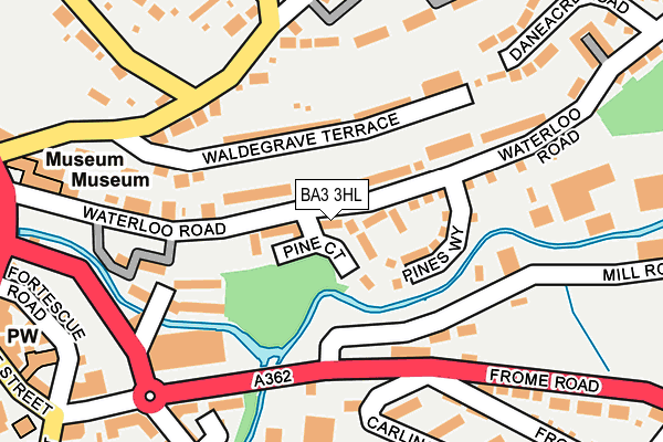 BA3 3HL map - OS OpenMap – Local (Ordnance Survey)