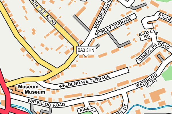 BA3 3HN map - OS OpenMap – Local (Ordnance Survey)