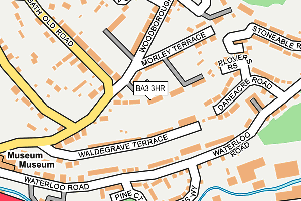 BA3 3HR map - OS OpenMap – Local (Ordnance Survey)