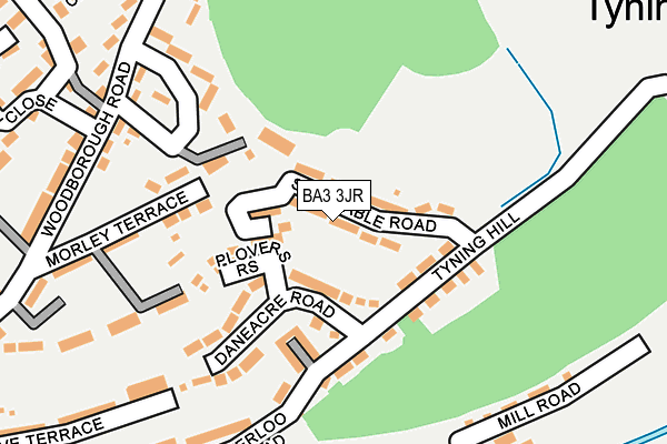 BA3 3JR map - OS OpenMap – Local (Ordnance Survey)