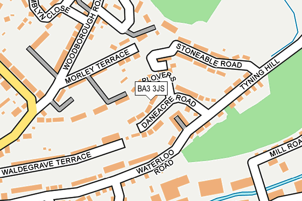 BA3 3JS map - OS OpenMap – Local (Ordnance Survey)