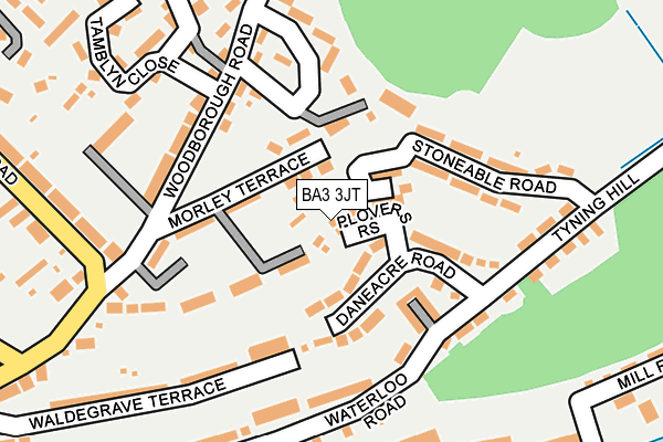 BA3 3JT map - OS OpenMap – Local (Ordnance Survey)
