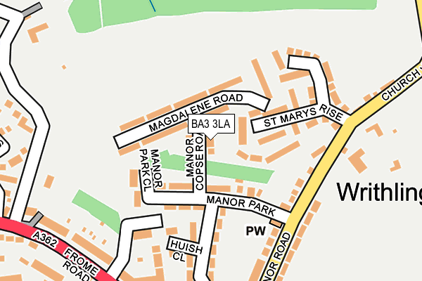 BA3 3LA map - OS OpenMap – Local (Ordnance Survey)