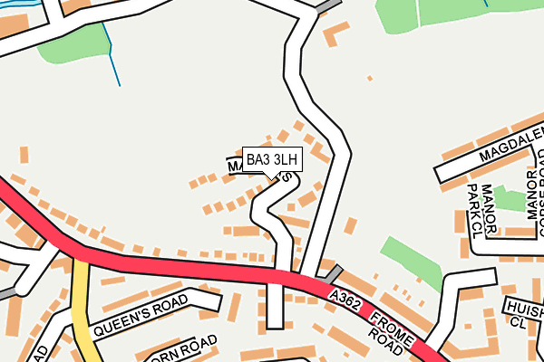 BA3 3LH map - OS OpenMap – Local (Ordnance Survey)