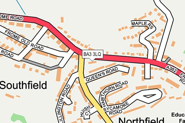 BA3 3LQ map - OS OpenMap – Local (Ordnance Survey)