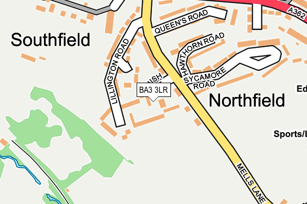 BA3 3LR map - OS OpenMap – Local (Ordnance Survey)