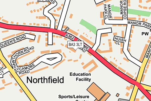 BA3 3LT map - OS OpenMap – Local (Ordnance Survey)