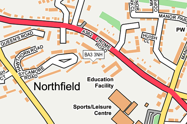 BA3 3NH map - OS OpenMap – Local (Ordnance Survey)