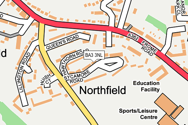 BA3 3NL map - OS OpenMap – Local (Ordnance Survey)