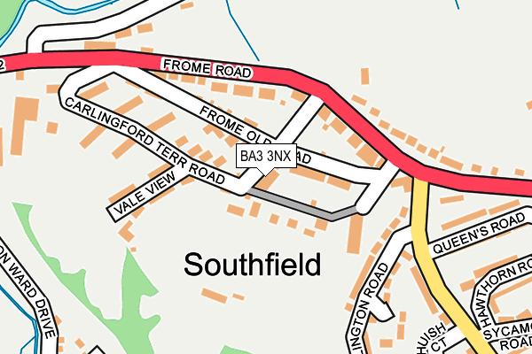 BA3 3NX map - OS OpenMap – Local (Ordnance Survey)