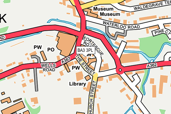 BA3 3PL map - OS OpenMap – Local (Ordnance Survey)