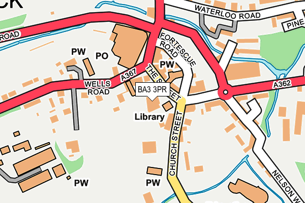 BA3 3PR map - OS OpenMap – Local (Ordnance Survey)