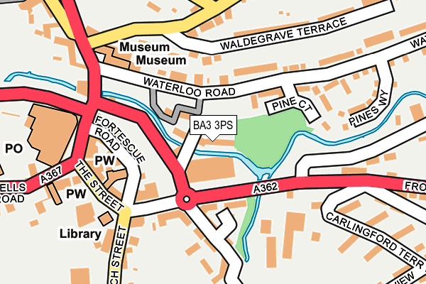BA3 3PS map - OS OpenMap – Local (Ordnance Survey)