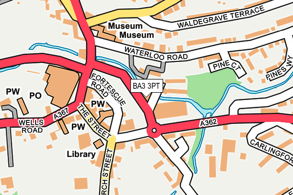 BA3 3PT map - OS OpenMap – Local (Ordnance Survey)