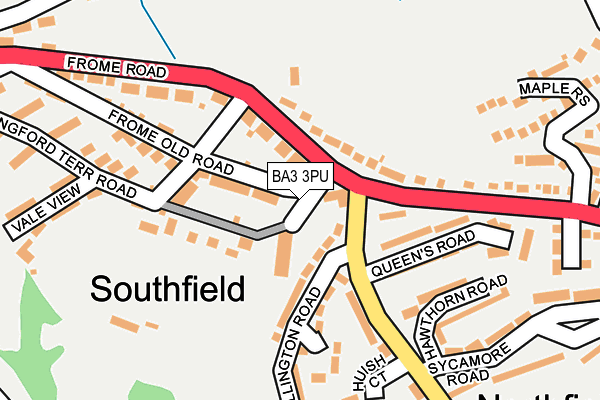 BA3 3PU map - OS OpenMap – Local (Ordnance Survey)