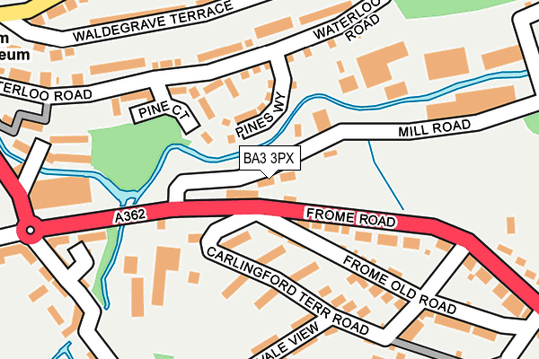 BA3 3PX map - OS OpenMap – Local (Ordnance Survey)