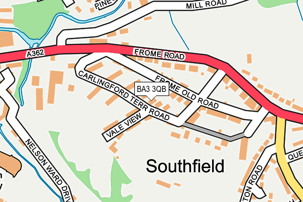 BA3 3QB map - OS OpenMap – Local (Ordnance Survey)