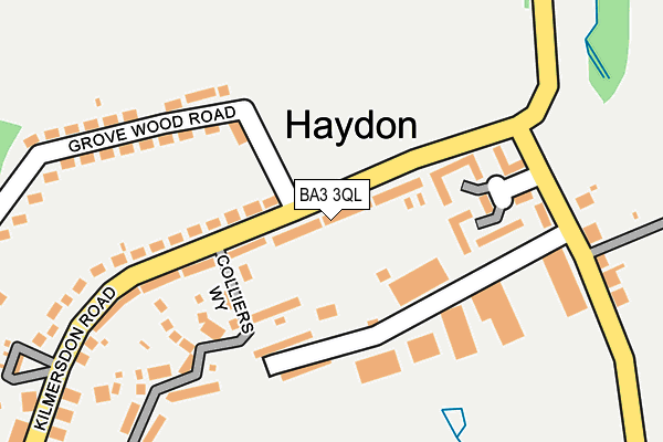 BA3 3QL map - OS OpenMap – Local (Ordnance Survey)