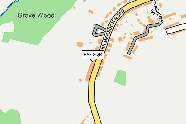 BA3 3QR map - OS OpenMap – Local (Ordnance Survey)