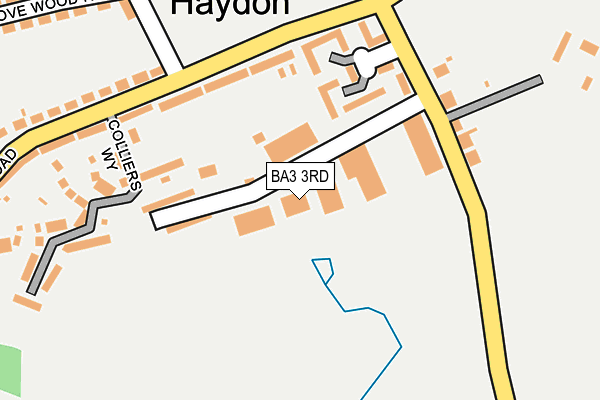 BA3 3RD map - OS OpenMap – Local (Ordnance Survey)