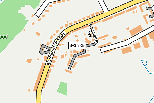 BA3 3RE map - OS OpenMap – Local (Ordnance Survey)