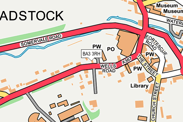 BA3 3RH map - OS OpenMap – Local (Ordnance Survey)