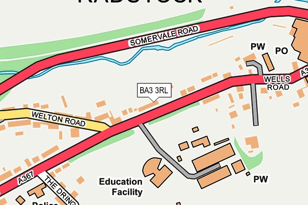 BA3 3RL map - OS OpenMap – Local (Ordnance Survey)