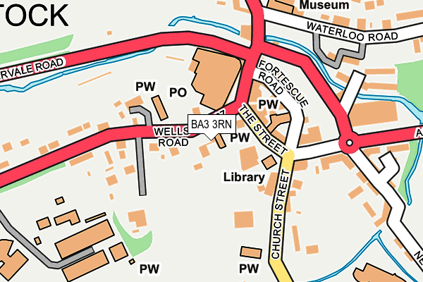 BA3 3RN map - OS OpenMap – Local (Ordnance Survey)