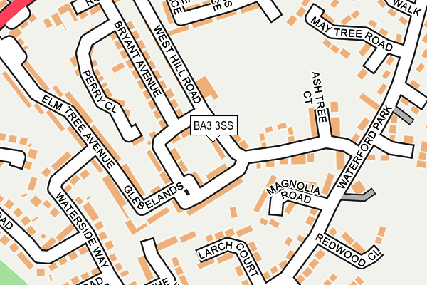 BA3 3SS map - OS OpenMap – Local (Ordnance Survey)