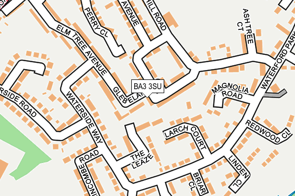 BA3 3SU map - OS OpenMap – Local (Ordnance Survey)
