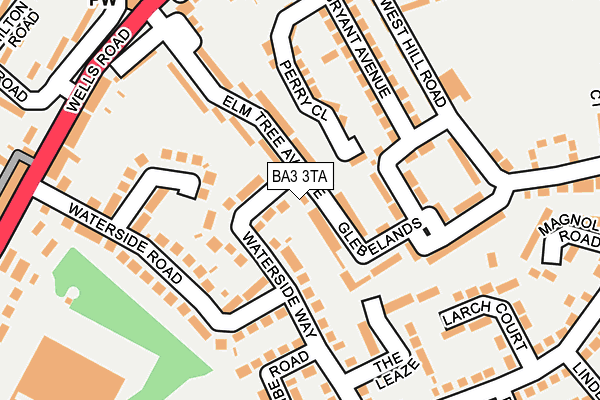 BA3 3TA map - OS OpenMap – Local (Ordnance Survey)