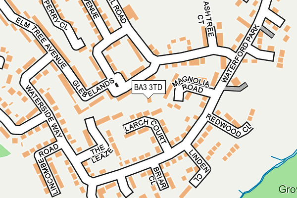 BA3 3TD map - OS OpenMap – Local (Ordnance Survey)