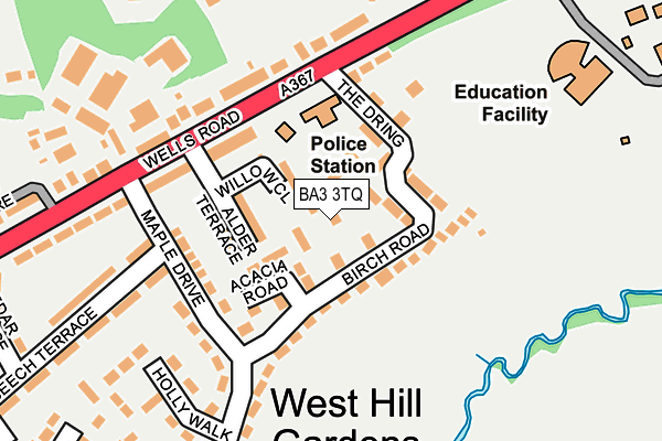 BA3 3TQ map - OS OpenMap – Local (Ordnance Survey)