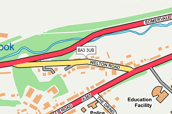 BA3 3UB map - OS OpenMap – Local (Ordnance Survey)