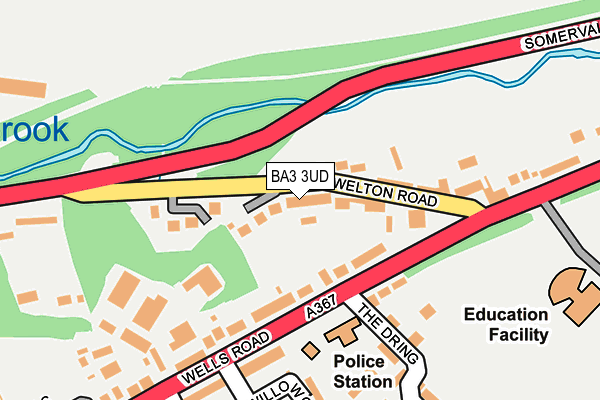 BA3 3UD map - OS OpenMap – Local (Ordnance Survey)