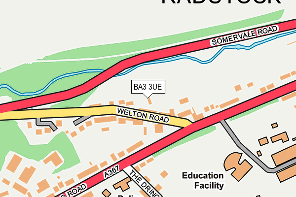 BA3 3UE map - OS OpenMap – Local (Ordnance Survey)