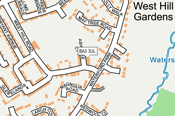 BA3 3UL map - OS OpenMap – Local (Ordnance Survey)