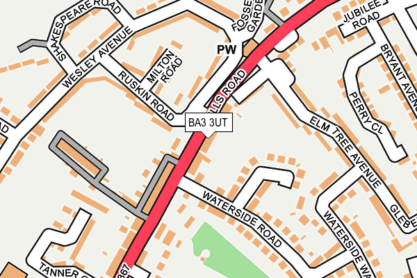 BA3 3UT map - OS OpenMap – Local (Ordnance Survey)