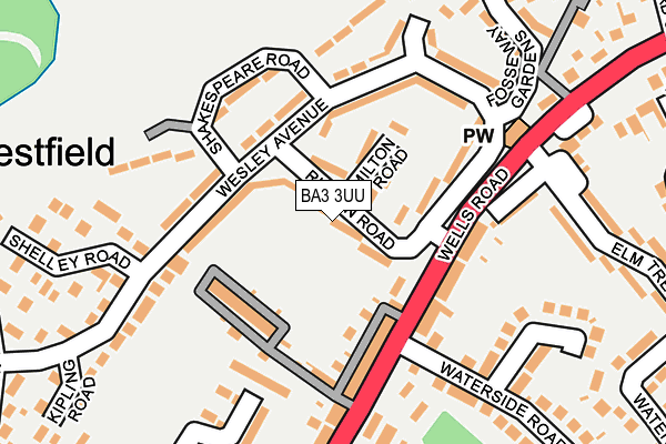 BA3 3UU map - OS OpenMap – Local (Ordnance Survey)