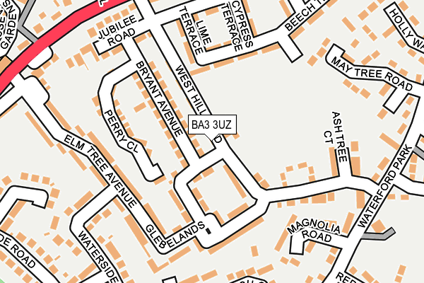 BA3 3UZ map - OS OpenMap – Local (Ordnance Survey)