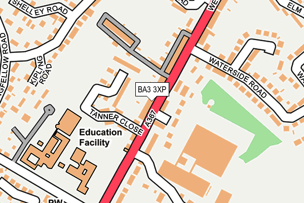 BA3 3XP map - OS OpenMap – Local (Ordnance Survey)