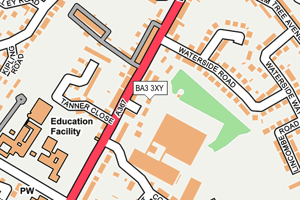 BA3 3XY map - OS OpenMap – Local (Ordnance Survey)