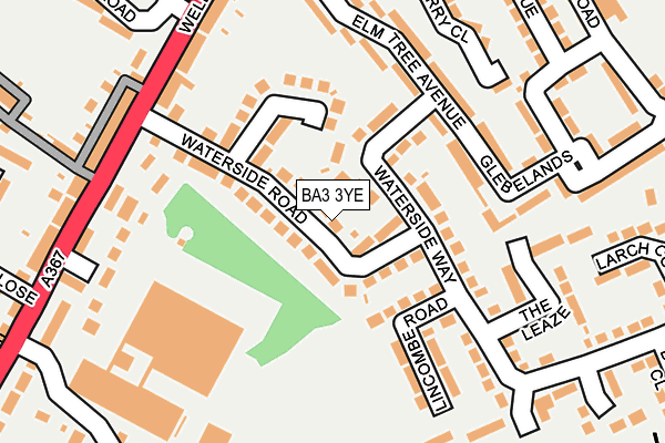 BA3 3YE map - OS OpenMap – Local (Ordnance Survey)