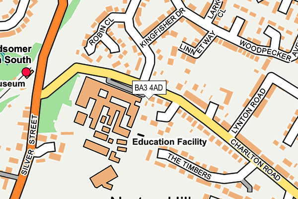 BA3 4AD map - OS OpenMap – Local (Ordnance Survey)