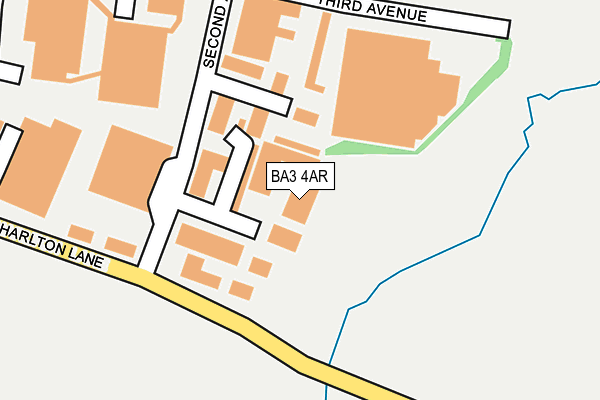 BA3 4AR map - OS OpenMap – Local (Ordnance Survey)