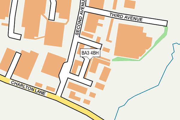 BA3 4BH map - OS OpenMap – Local (Ordnance Survey)
