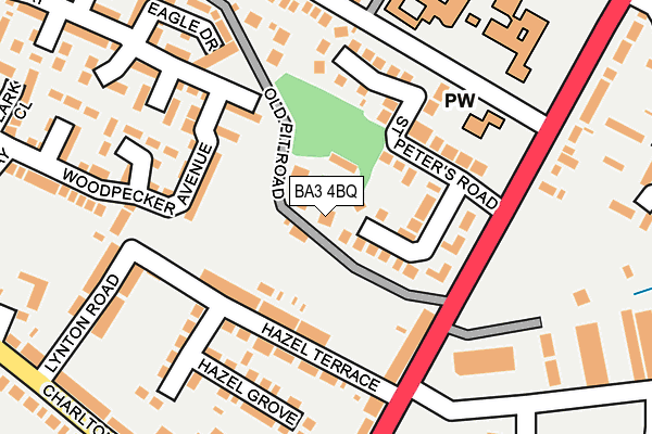 BA3 4BQ map - OS OpenMap – Local (Ordnance Survey)